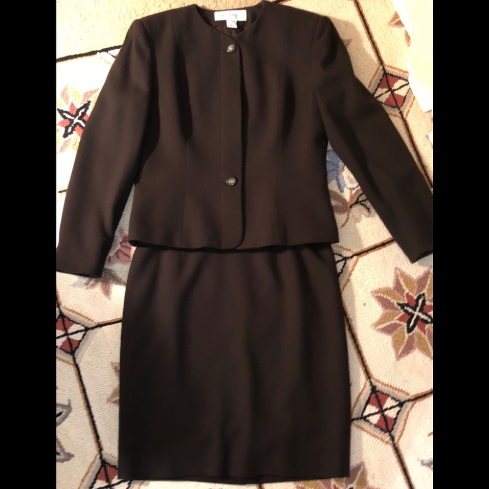 Two-piece Brown Wool Suit